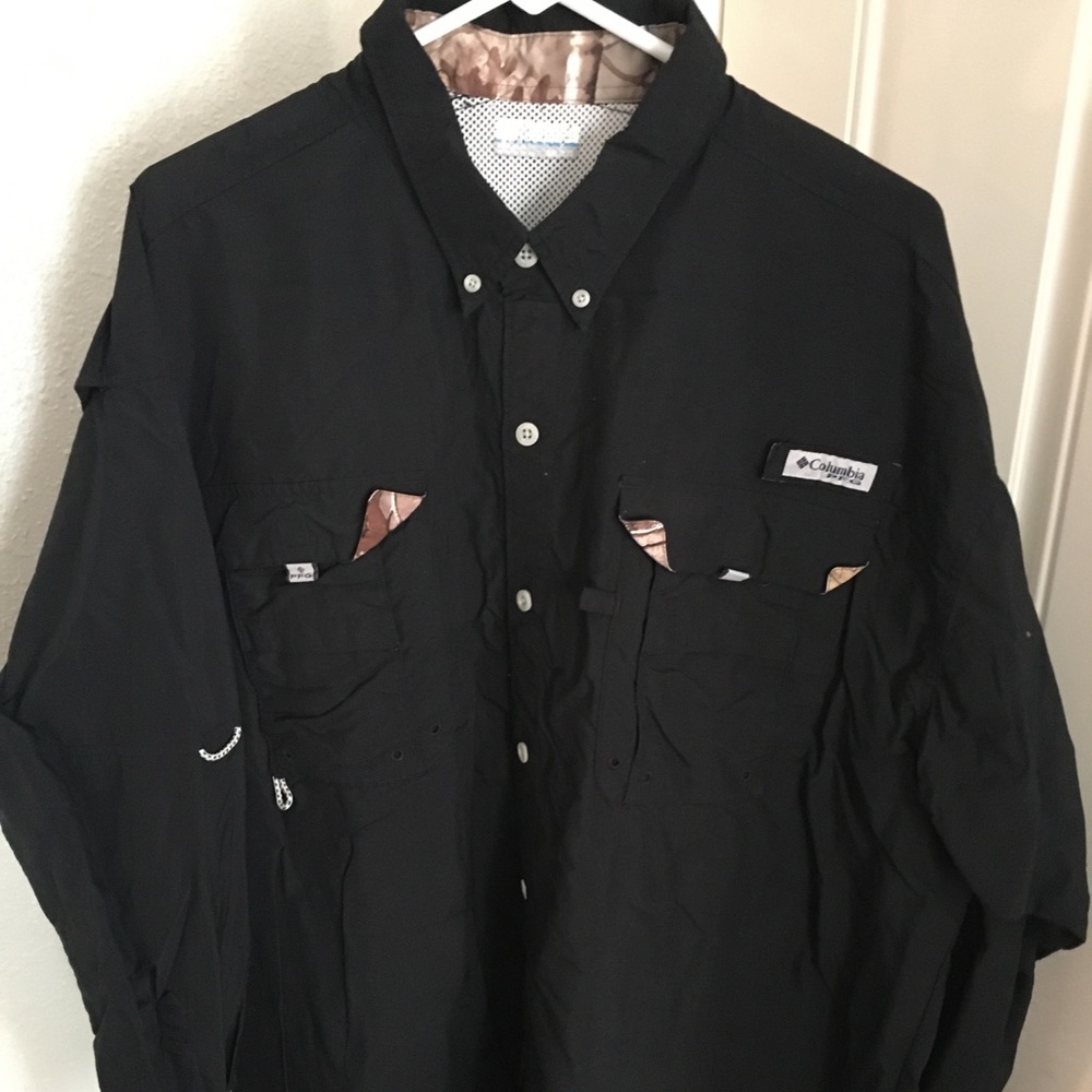 Columbia shirt with camo